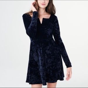 Size S Navy Velvet Aeropostale Dress